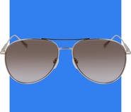 Longchamp 59mm Classic Aviator Gradient Sunglasses