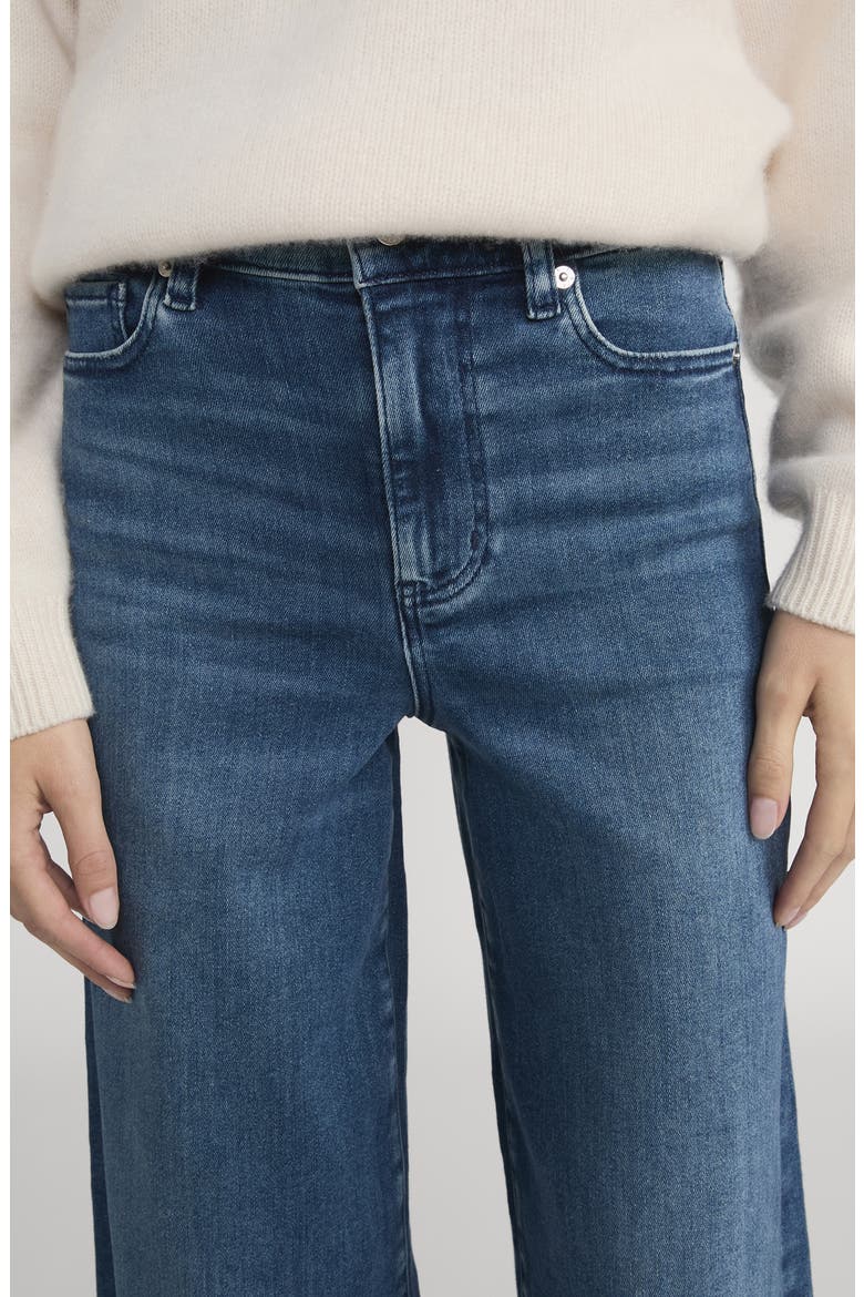 Le Slim Palazzo High Waist Wide Leg Jeans, Alternate, color, REIGN