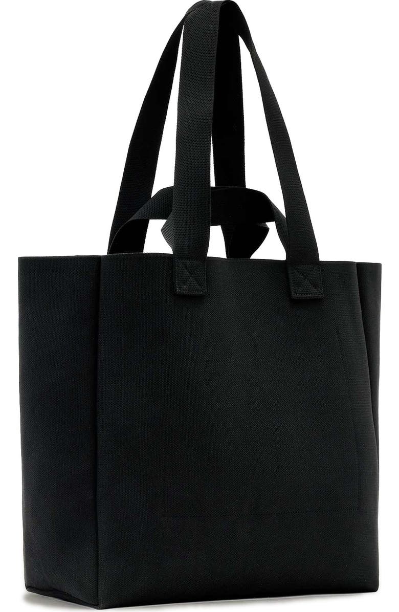 AllSaints Izzy Horseshoe Canvas Tote, Alternate, color, Black