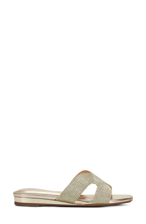 Easy Spirit Calera Slide Sandal In Gold