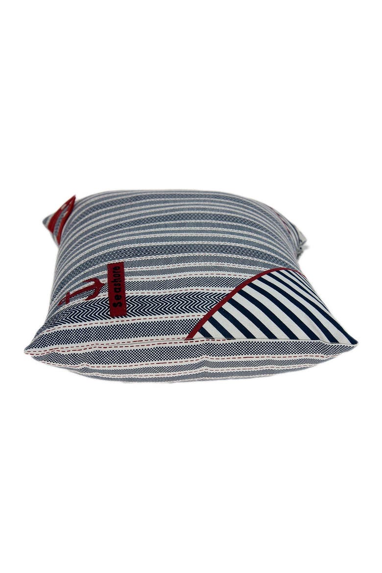 Oceana Nautical Pillow - 14" x 20" - Blue, Alternate, color, BLUE