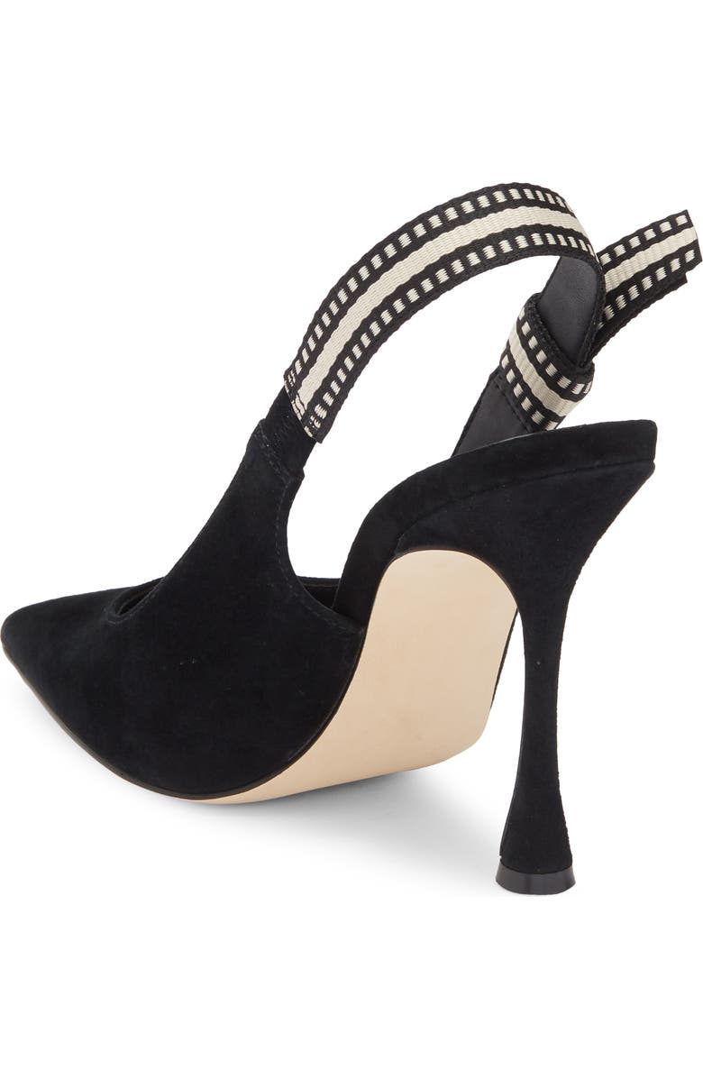 Steve Madden Bri Slingback Pump, Alternate, color, Black Suede