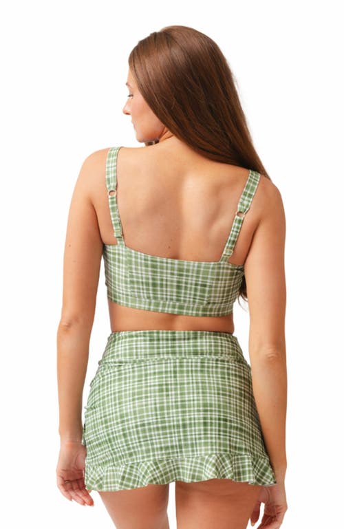 Lime Ricki Swimwear Ruffle Skirt W/ Bottoms