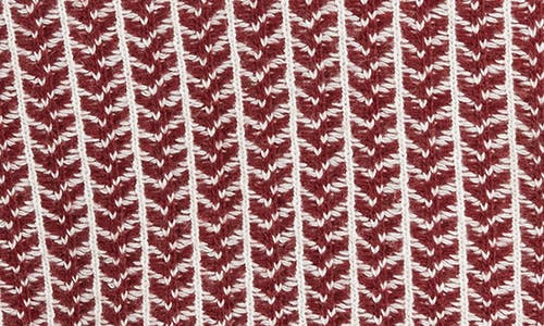 Ted Baker Frankez Textured Herringbone Sweater In Burgundy