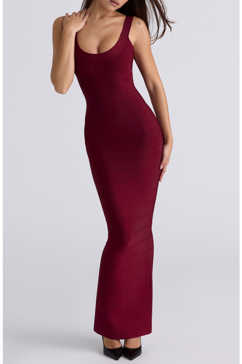 The OG Bandage Maxi Dress, Alternate, color, WINE