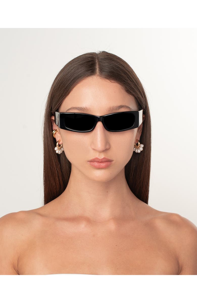 Éliou Calvin Pearl Embellished Hoop Earrings, Alternate, color,