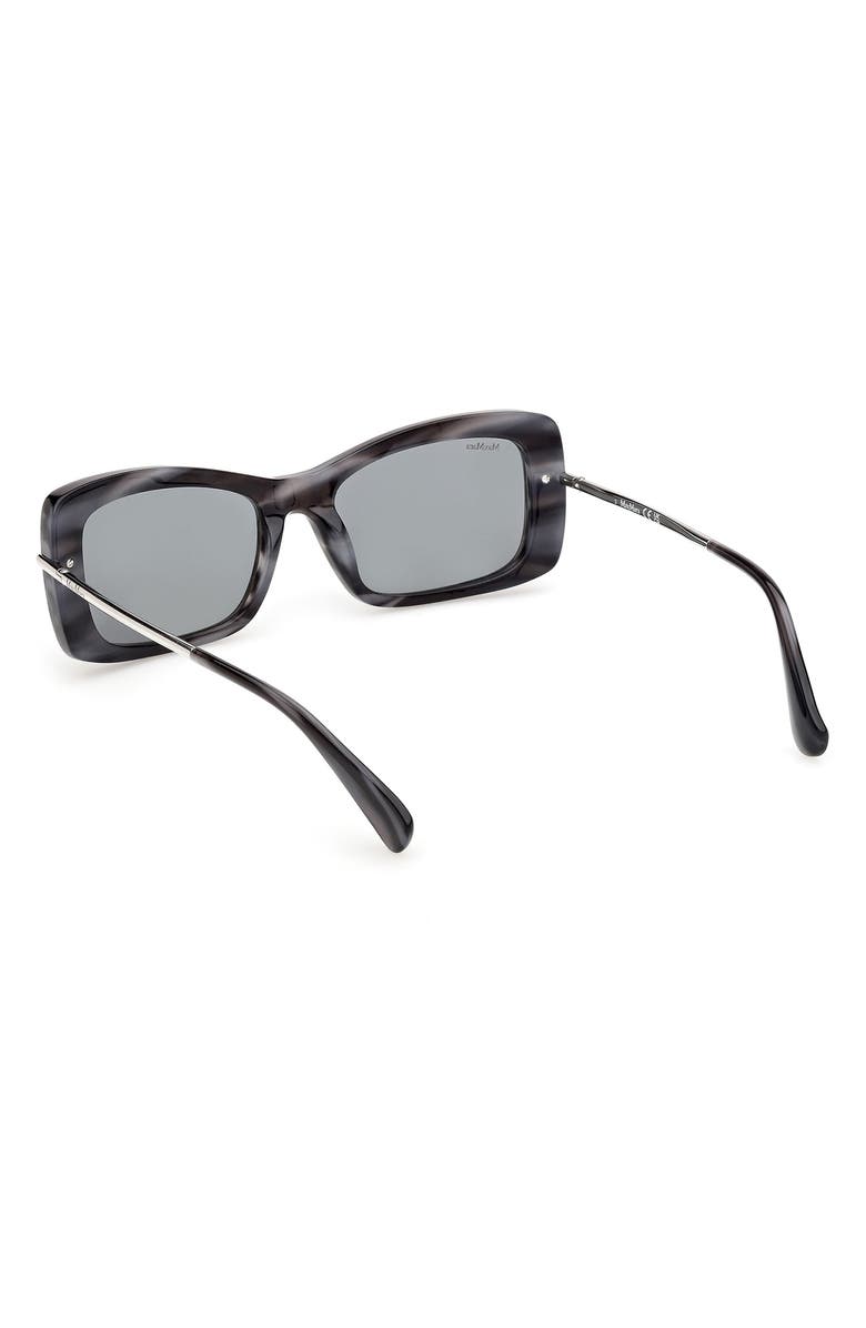 Max Mara 54mm Rectangular Sunglasses, Alternate, color,