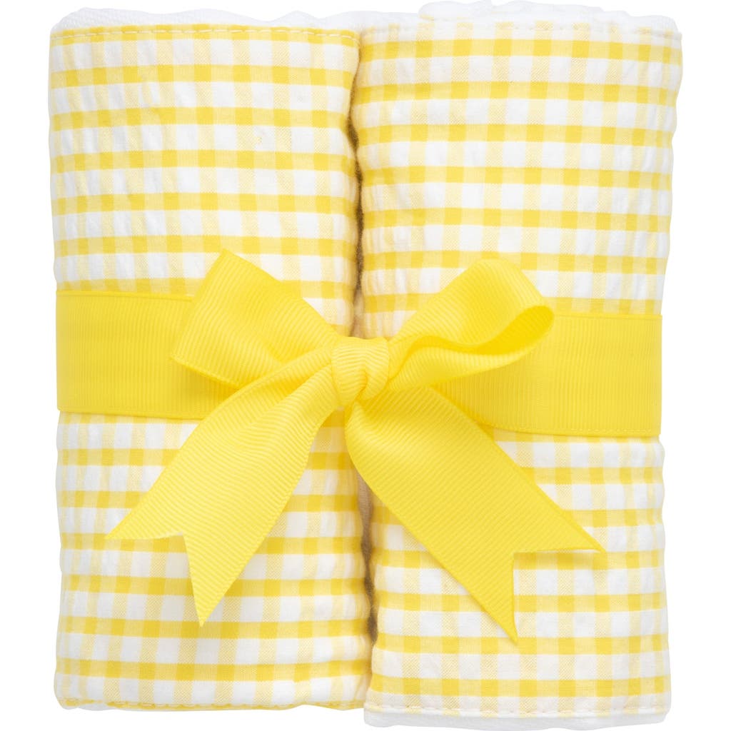 3 Marthas Big Check Set of Two Burp Cloths