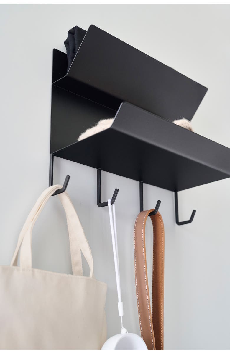 Yamazaki Magnetic Entryway Rack, Alternate, color, Black
