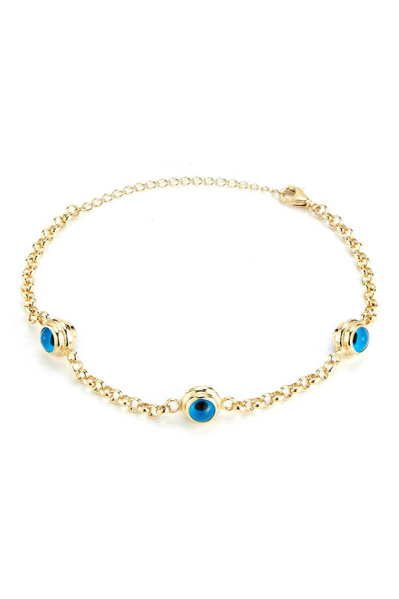 Eye Eye Station Bracelet, Main, color, GOLD