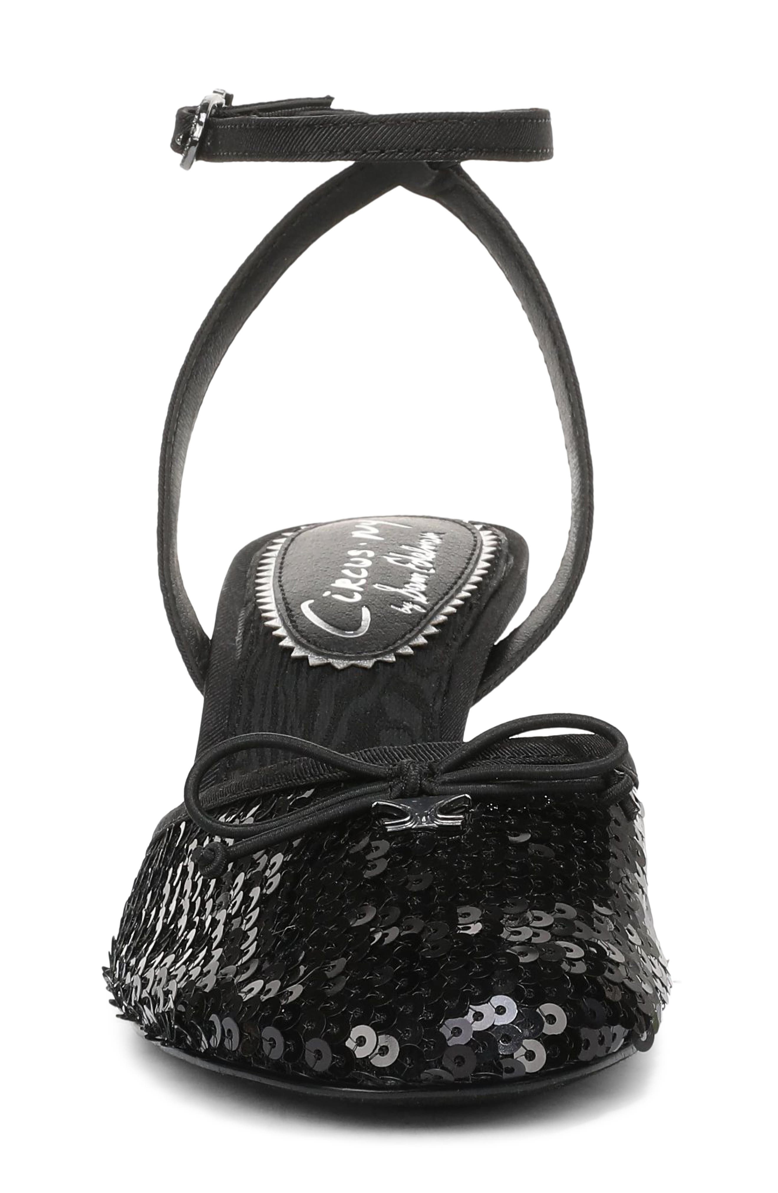 Circus NY by Sam Edelman Rosetta Ankle Strap Pump, Alternate, color, Black