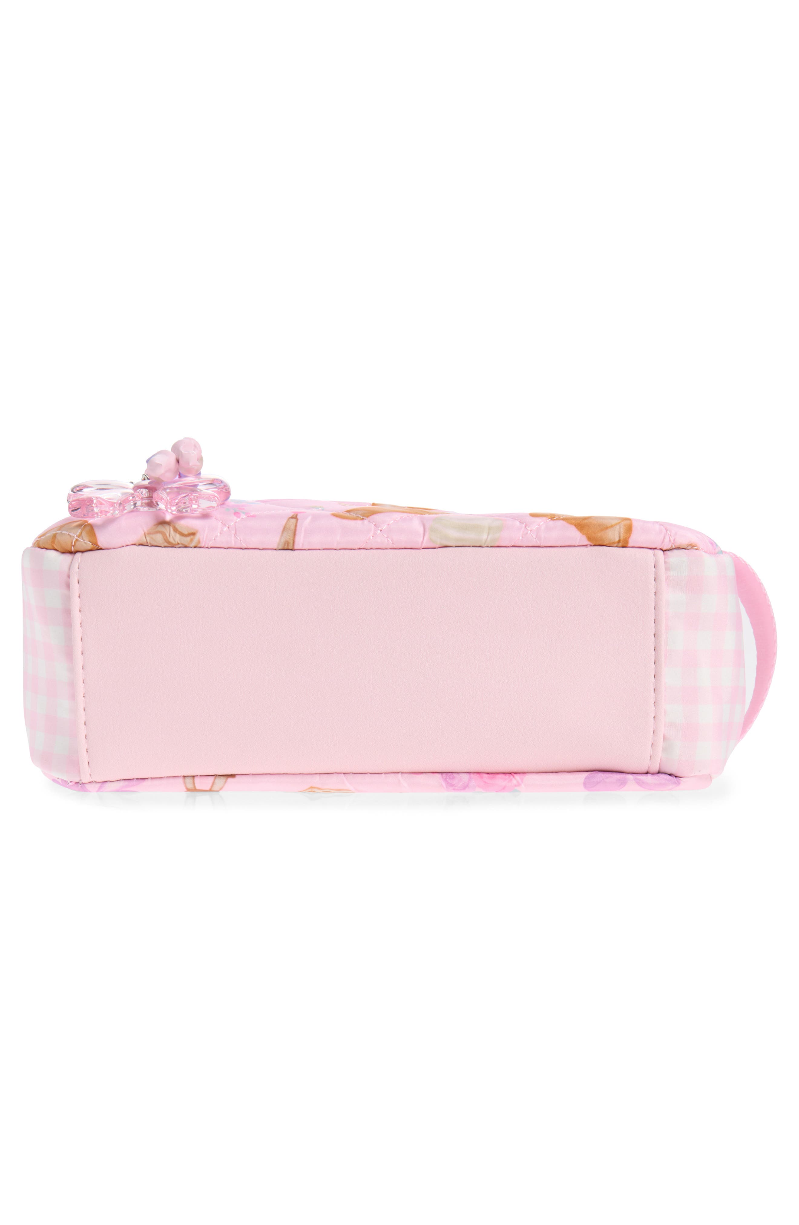 OMG Accessories Kids' Paris Scrunch Quilted Zip Pouch, Alternate, color, Lollipop