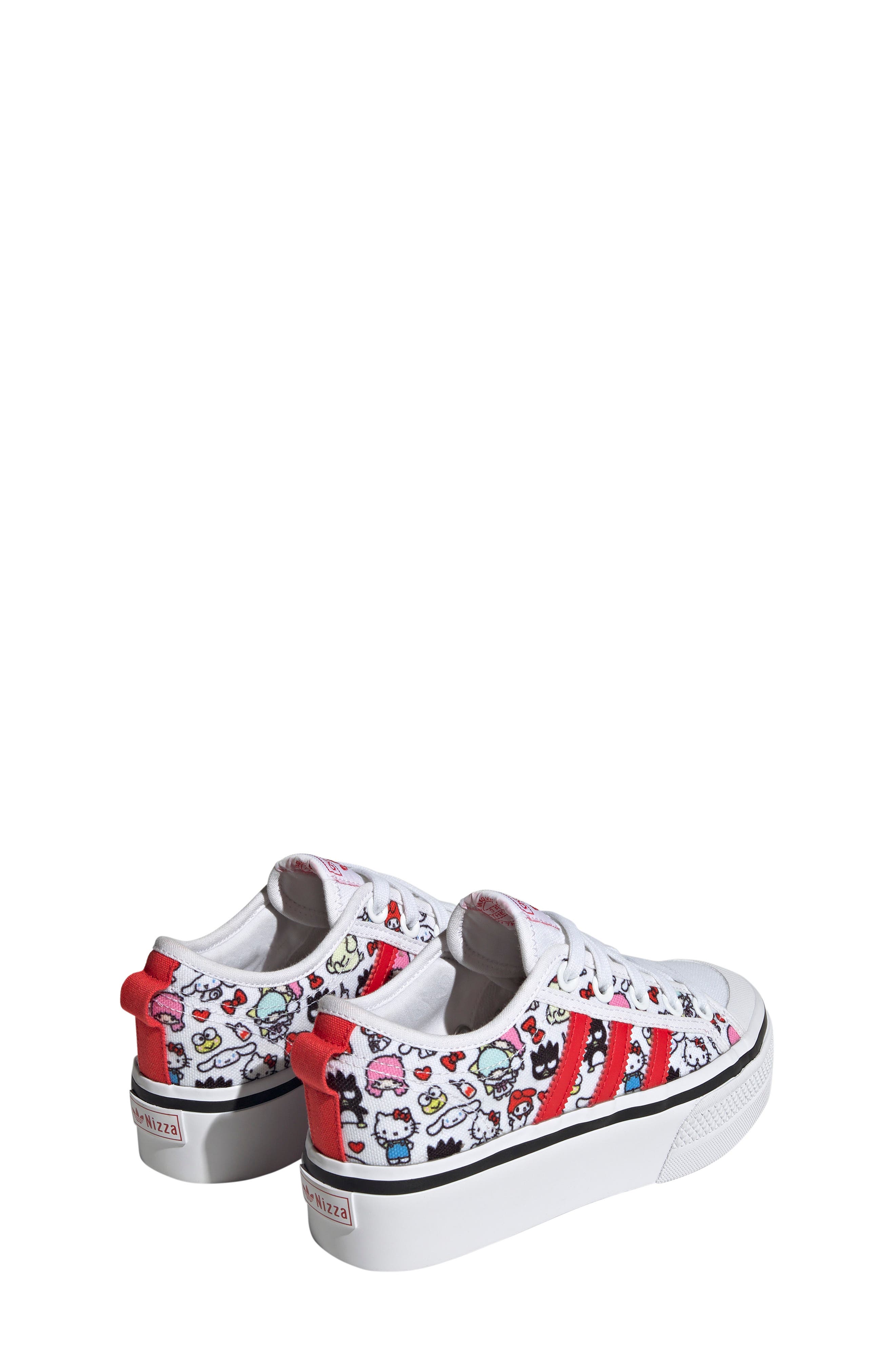 adidas Kids' x Hello Kitty Nizza Platform Sneaker, Alternate, color, 