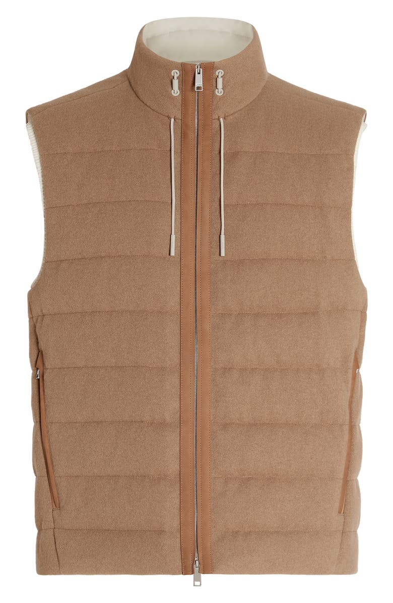 ZEGNA Oasi Elements Channel Quilted Cashmere Down Jacket, Alternate, color, 