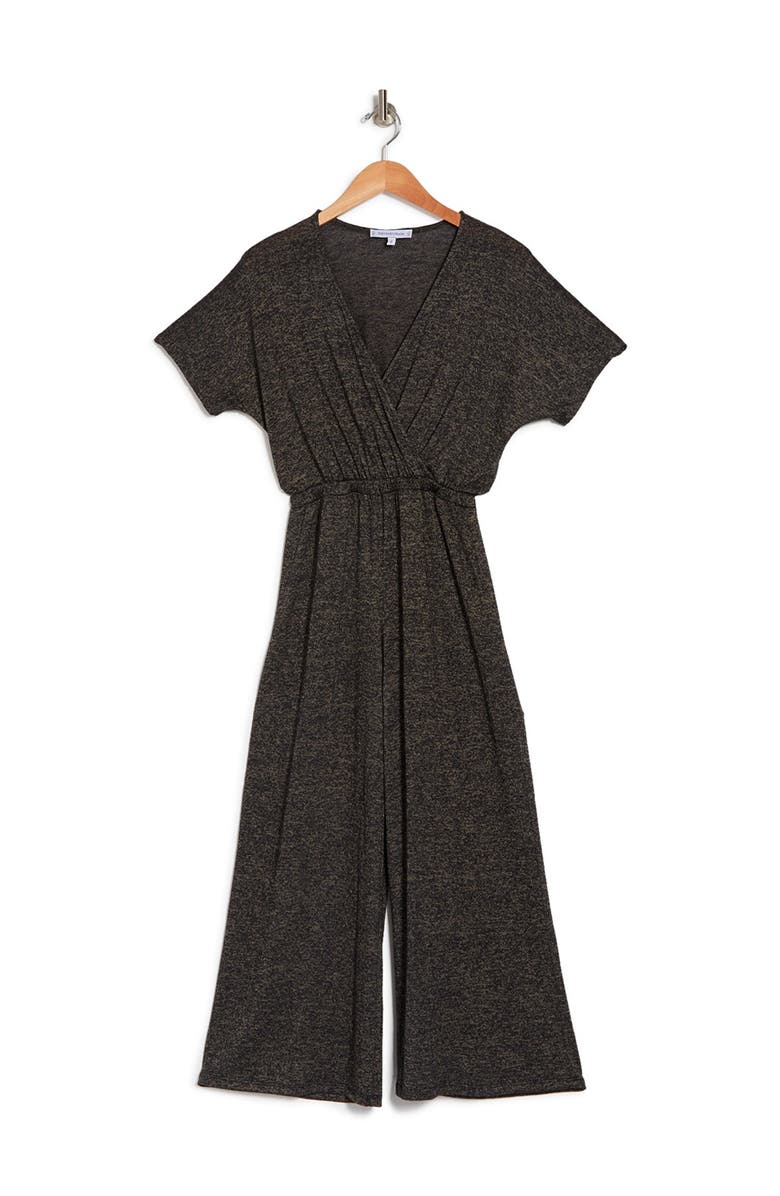 VANITY ROOM Knit Hacci Surplice Jumpsuit, Main, color,
