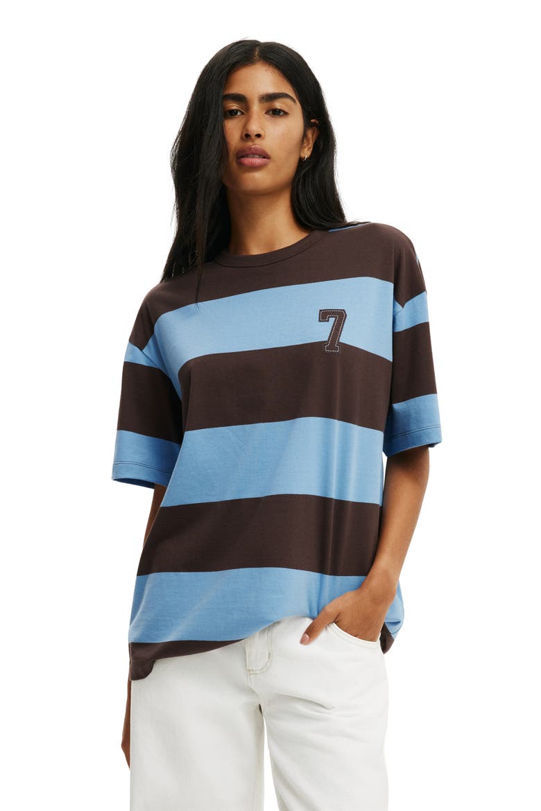 Women's The Boxy Graphic Tee, Main, color, 7  Cosmic Star Stripe