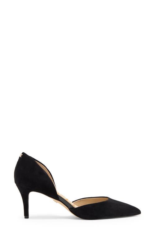 Sam Edelman Jaina Suede D'orsay Pump In Black
