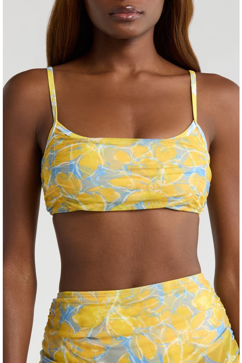 Tawnie Bikini Top, Main, color, YELLOW GARDENIAS