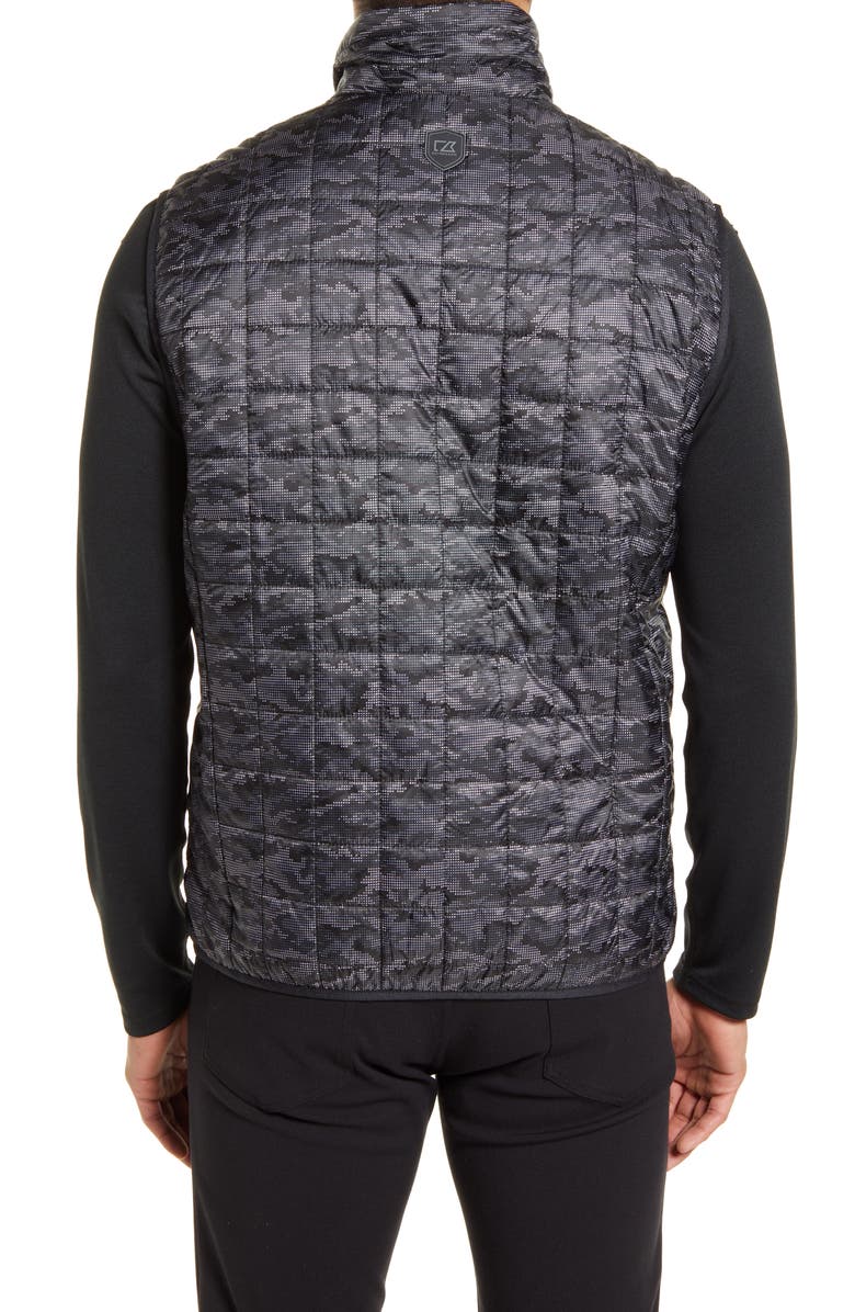 Cutter & Buck Rainier PrimaLoft<sup>®</sup> Printed Vest, Alternate, color, Black