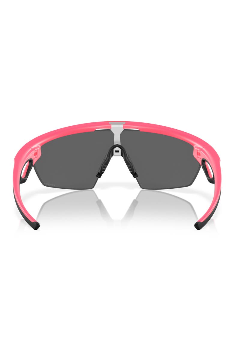 Gender Inclusive Sphaera 36mm Polarized Rectangle Sunglasses, Alternate, color, MATTE NEON PINK / PRIZM BLACK