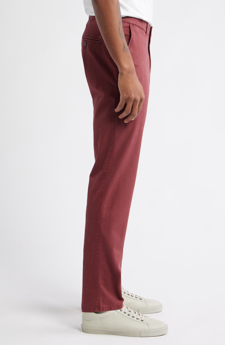 Brax Fabio IDX Flat Front Modern Fit Cotton Blend Chinos, Alternate, color, Red Wine