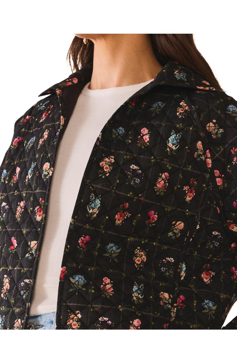 Eddy Flora Quilted Jacket, Alternate, color, Quilted Florence Black Floral