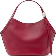 Kate Spade New York small deco fine grain leather tulip top handle bag