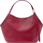 Kate Spade New York small deco fine grain leather tulip top handle bag