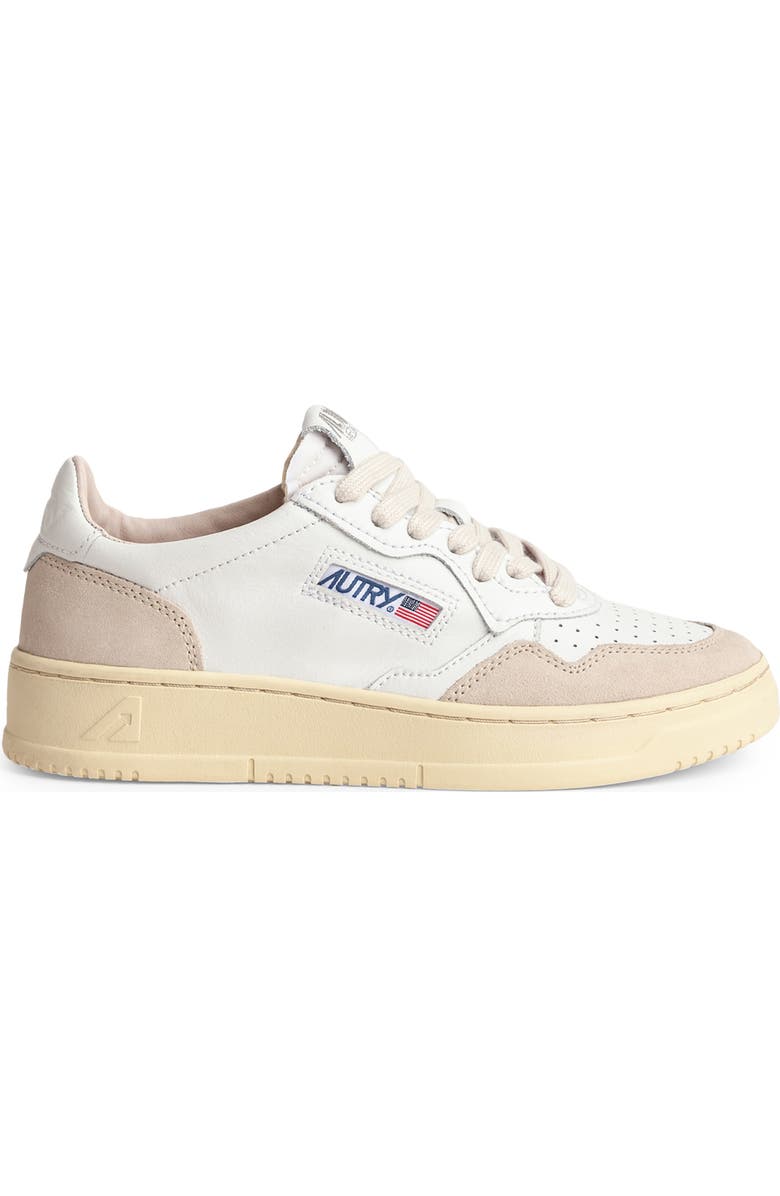 AUTRY Medalist Low Sneaker, Alternate, color, Leat/Suede White