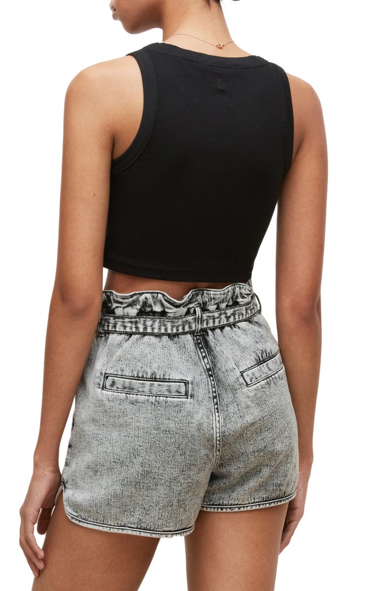 AllSaints Rina Stretch Crop Tank, Alternate, color,