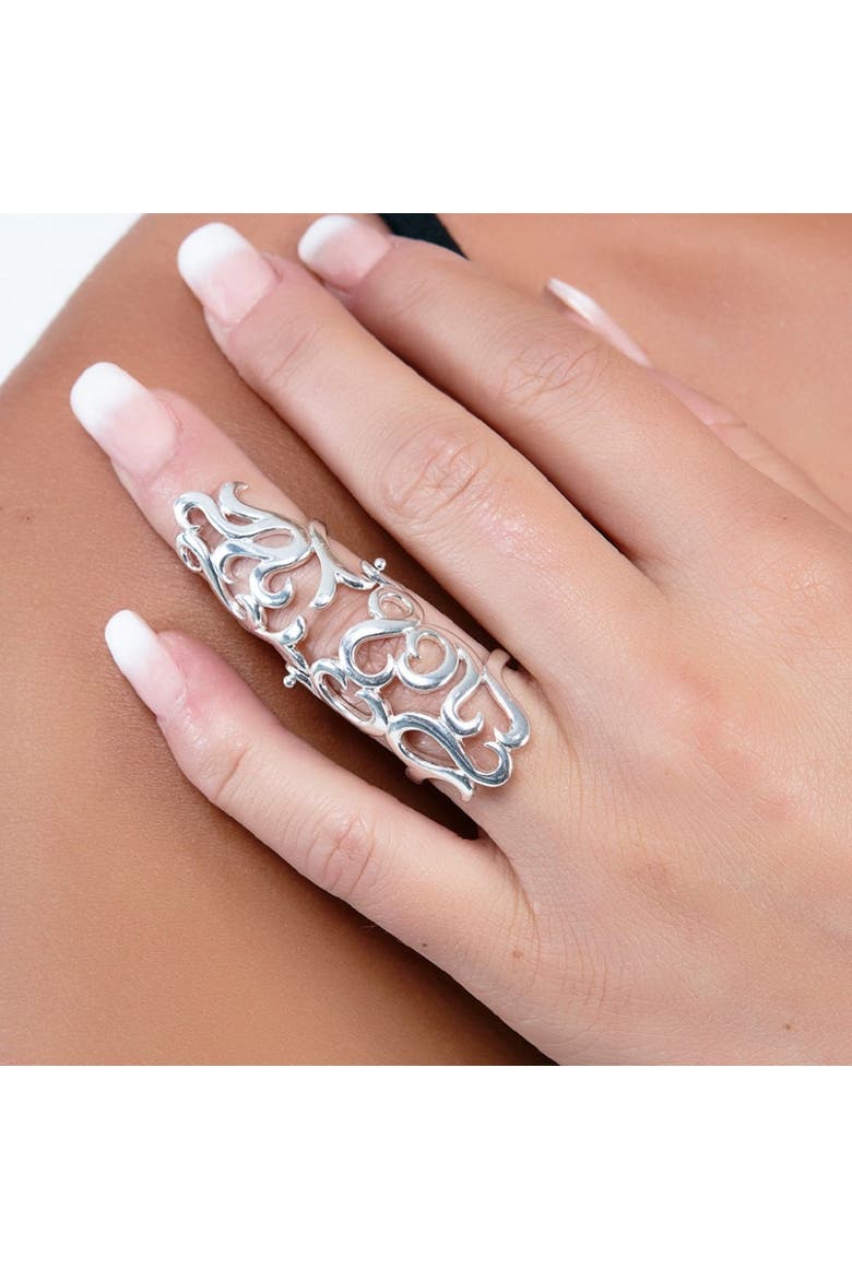 Elements Armour Ring, Alternate, color, Sterling Silver