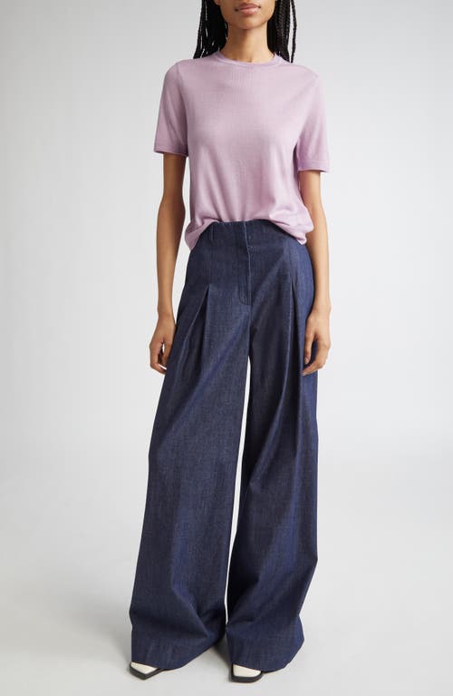 Lafayette 148 New York Short Sleeve Cashmere Crewneck Sweater