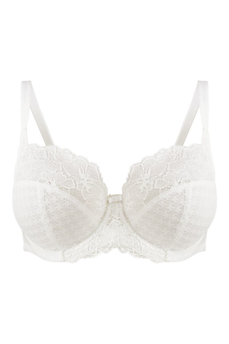 Envy Underwire Stretch Lace Side Support Bra, Alternate, color, IVORY