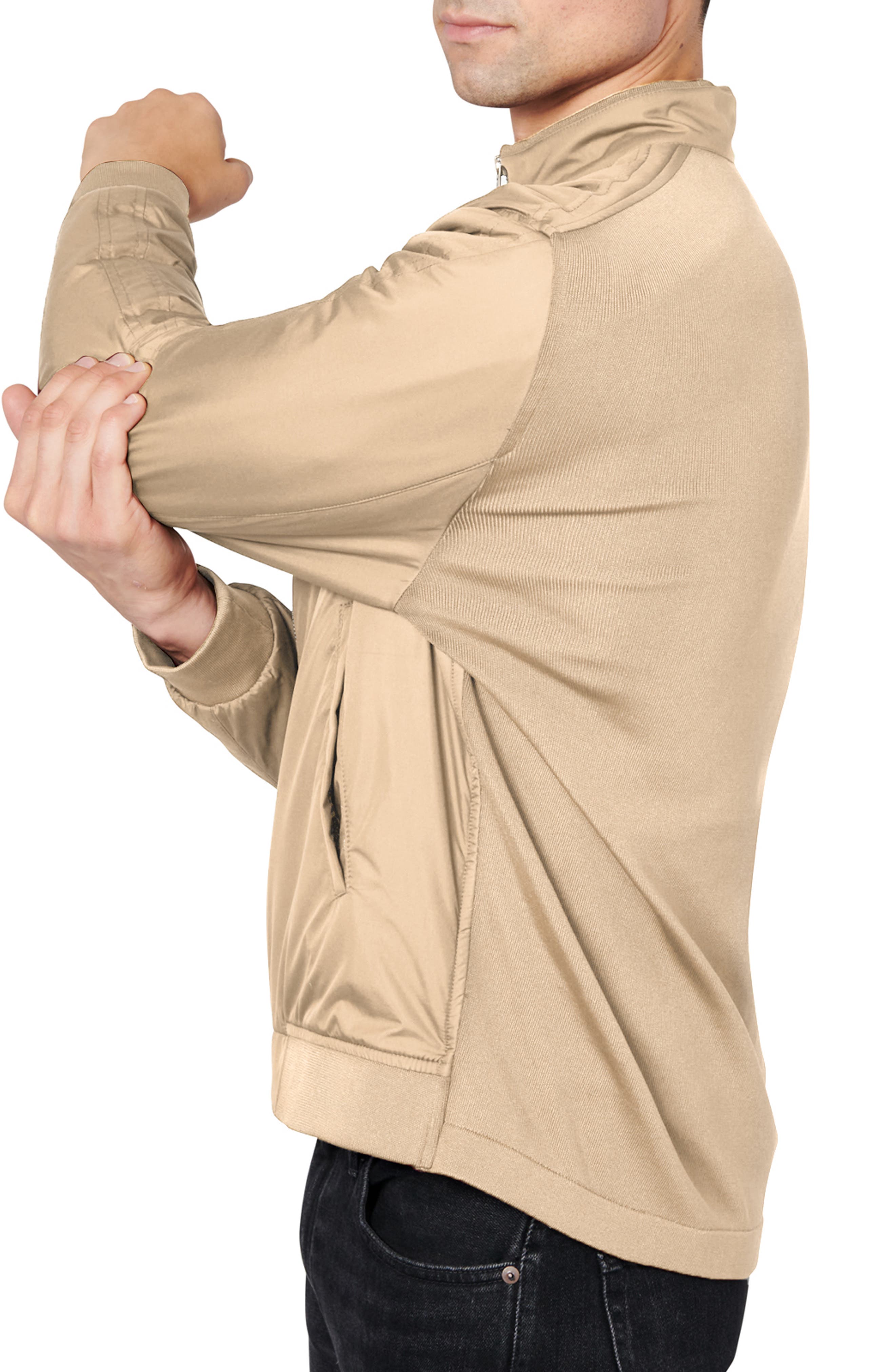 Slim Fit Solid Hybrid Field Jacket - image 2