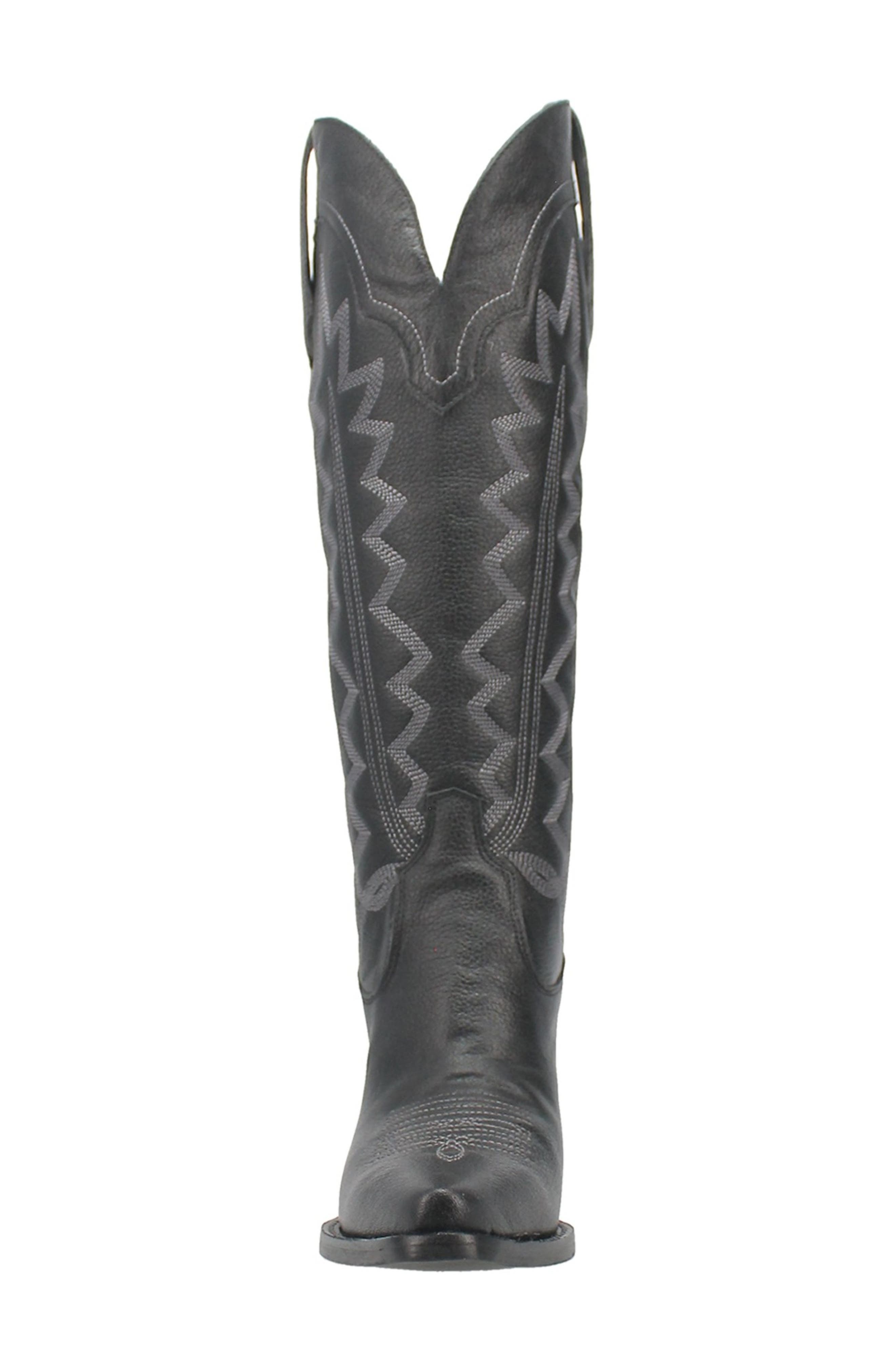 Dingo Knee High Western Boot, Alternate, color, Black