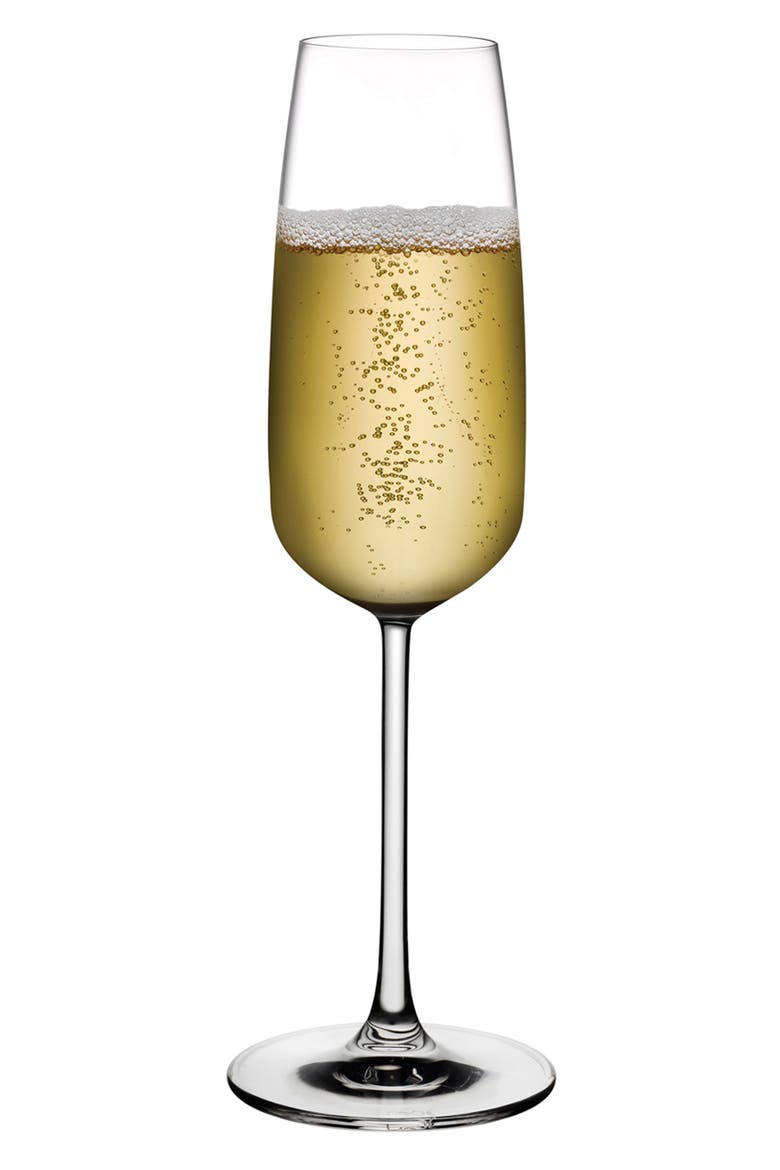 Mirage Set of 2 Champagne Glasses, Alternate, color, CLEAR