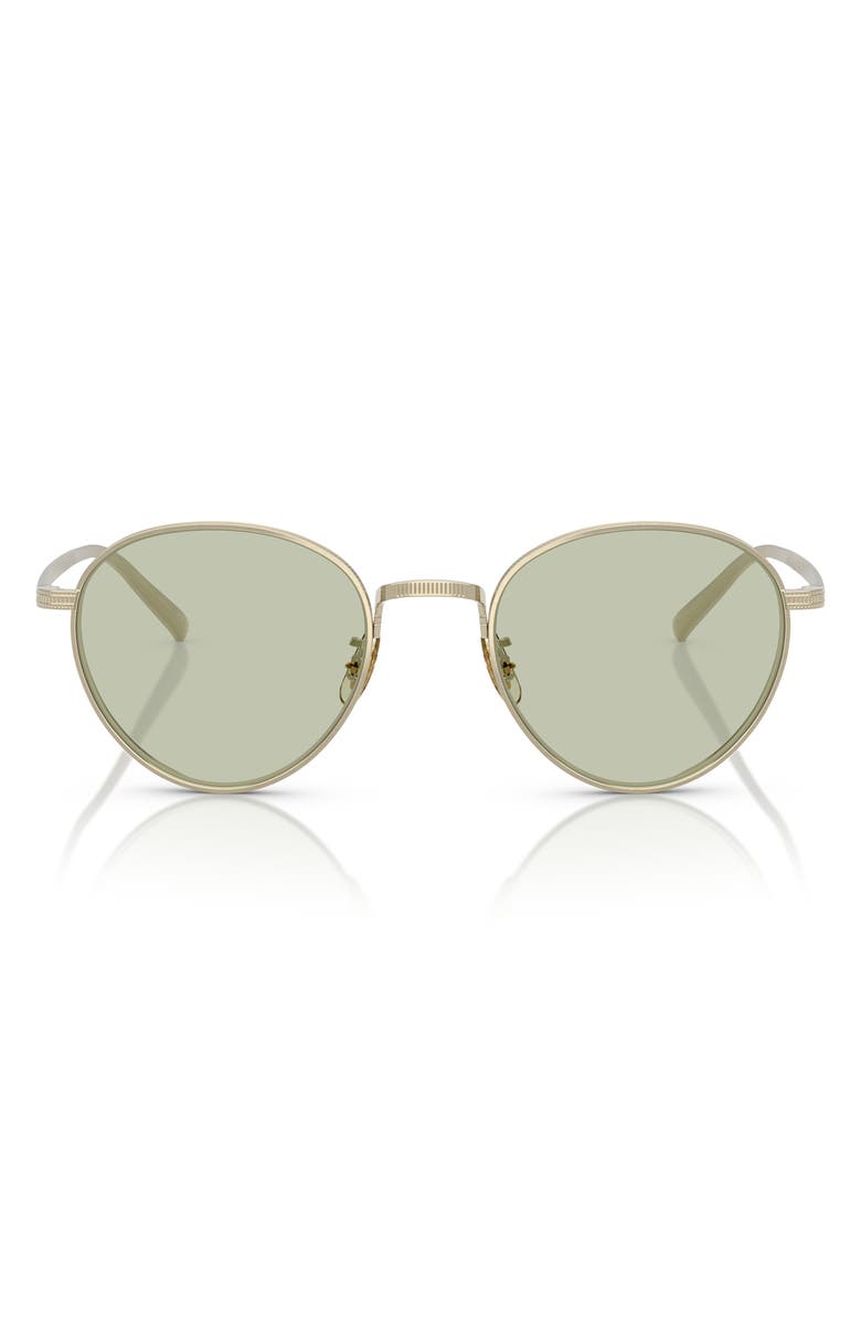 Oliver Peoples 49mm Phantos Sunglasses, Main, color, Green Grad