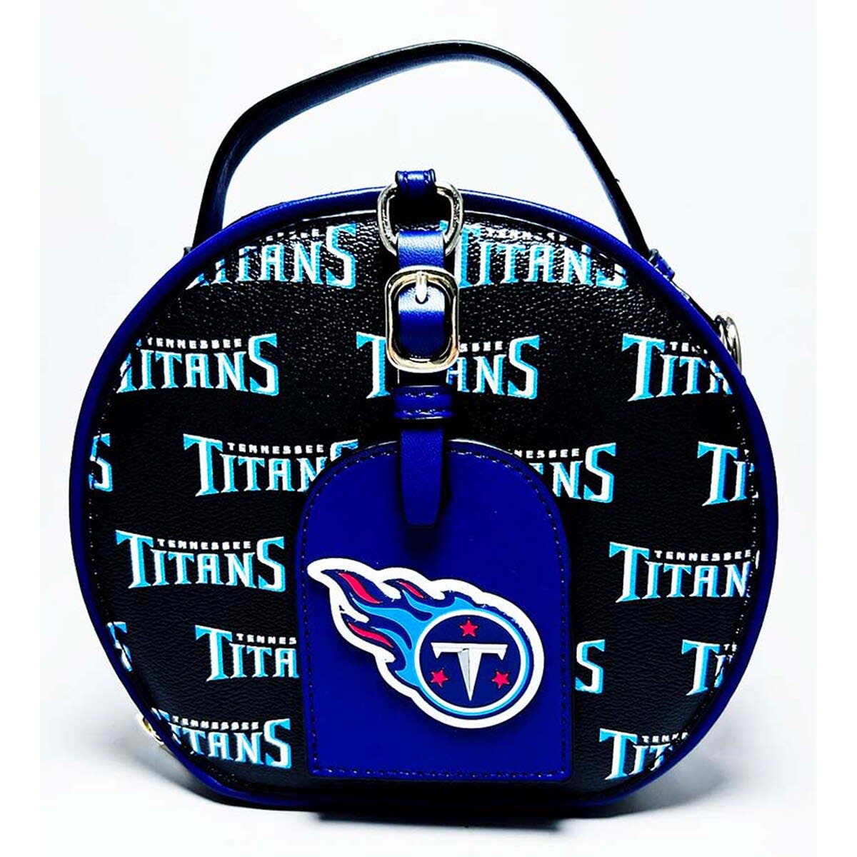 CUCE Tennessee Titans Repeat Logo Round Bag, Main, color, Black
