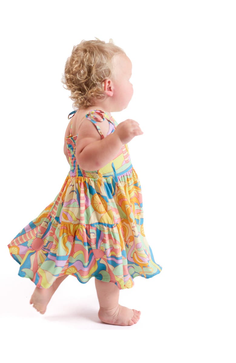 Kenny Flowers The Paradiso - Girls Resort Dress, Alternate, color, Yellow