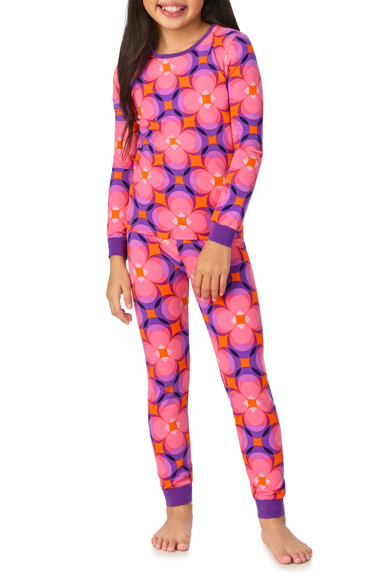 BedHead Pajamas x Trina Turk Kids' Print Fitted Two-Piece Pajamas, Alternate, color, 