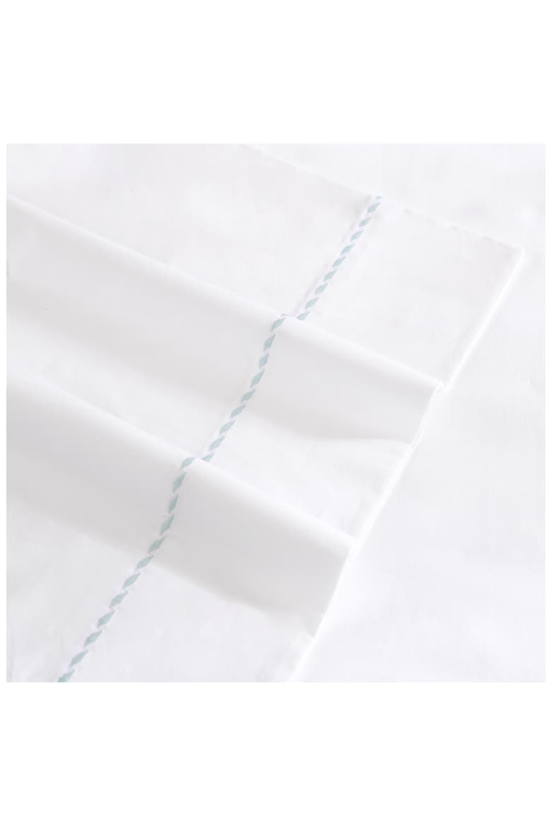 Solid Percale Cotton Sheet Set, Alternate, color, OCEAN GREEN