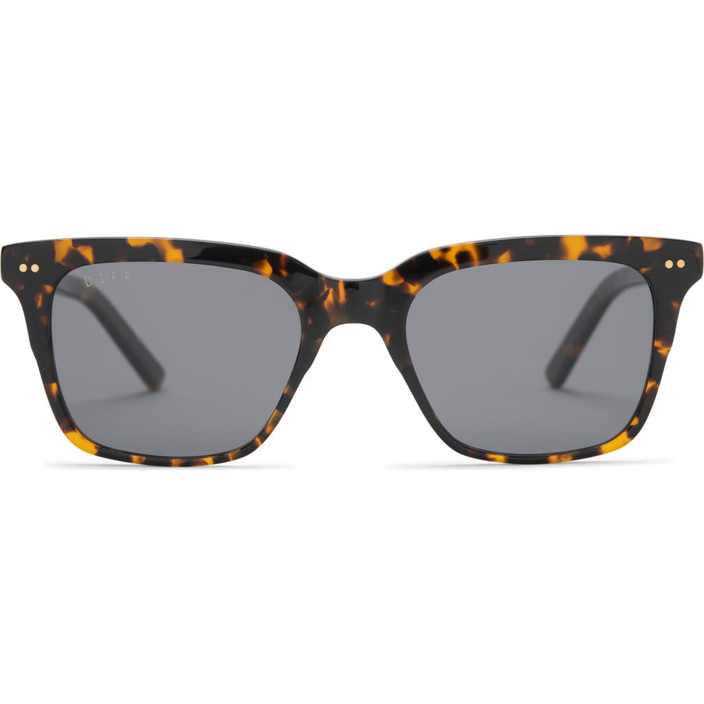 Diff Billie 52mm Polarized Square Sunglasses In Gray
