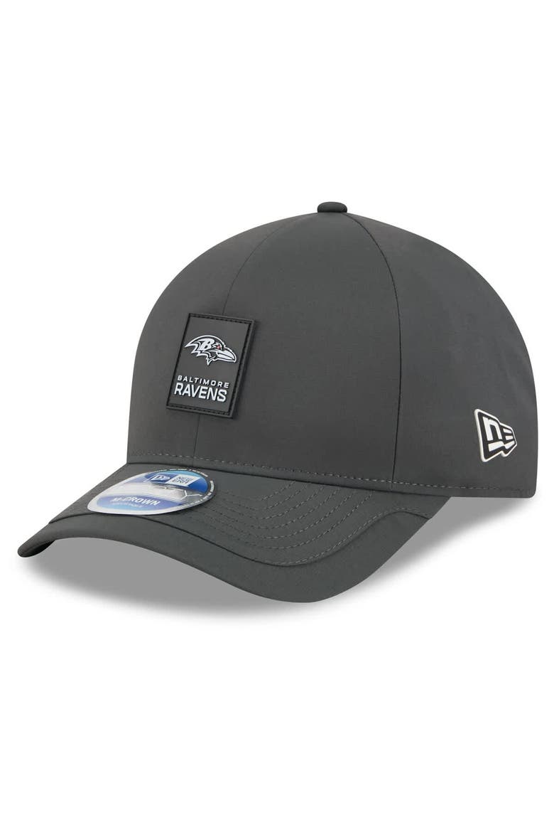 Men's New Era Charcoal Baltimore Ravens 2025 Sideline Cold Weather 9FORTY M-Crown Adjustable Hat, Main, color, Charcoal