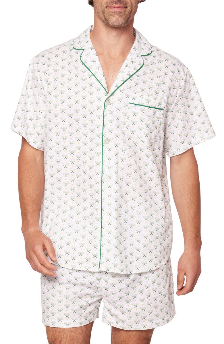 Petite Plume Match Point Short Set, Main, color, Green