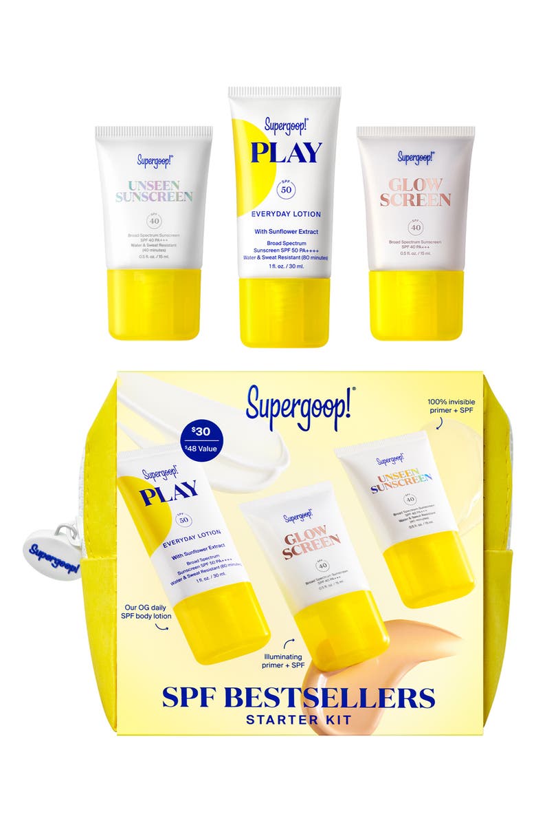Supergoop!<sup>®</sup> SPF Bestsellers Starter Kit, Main, color, 