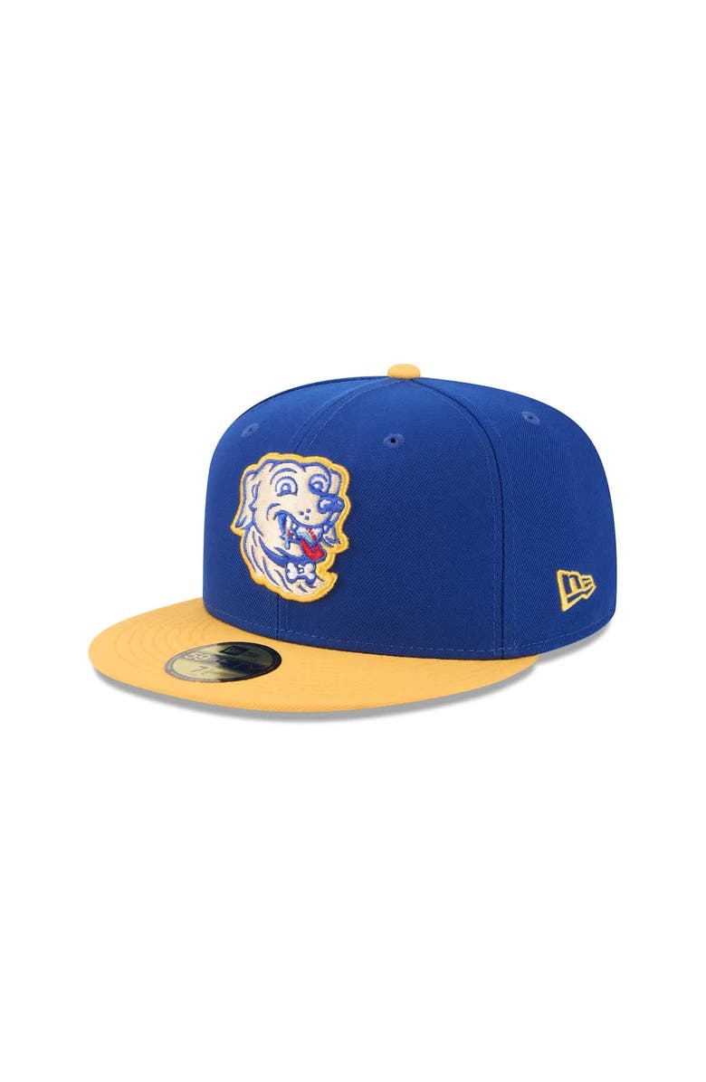 New Era Men's New Era Blue Arkansas Travelers Theme Nights 59FIFTY Fitted Hat, Main, color,