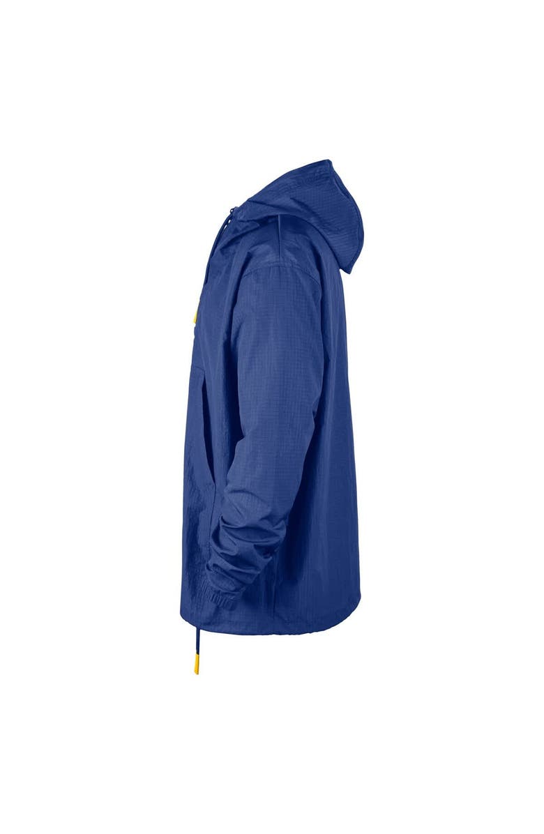 Nike Men's Nike  Royal Golden State Warriors Courtside Premium Club Anorak Quarter-Zip Hoodie Jacket, Alternate, color, Royal