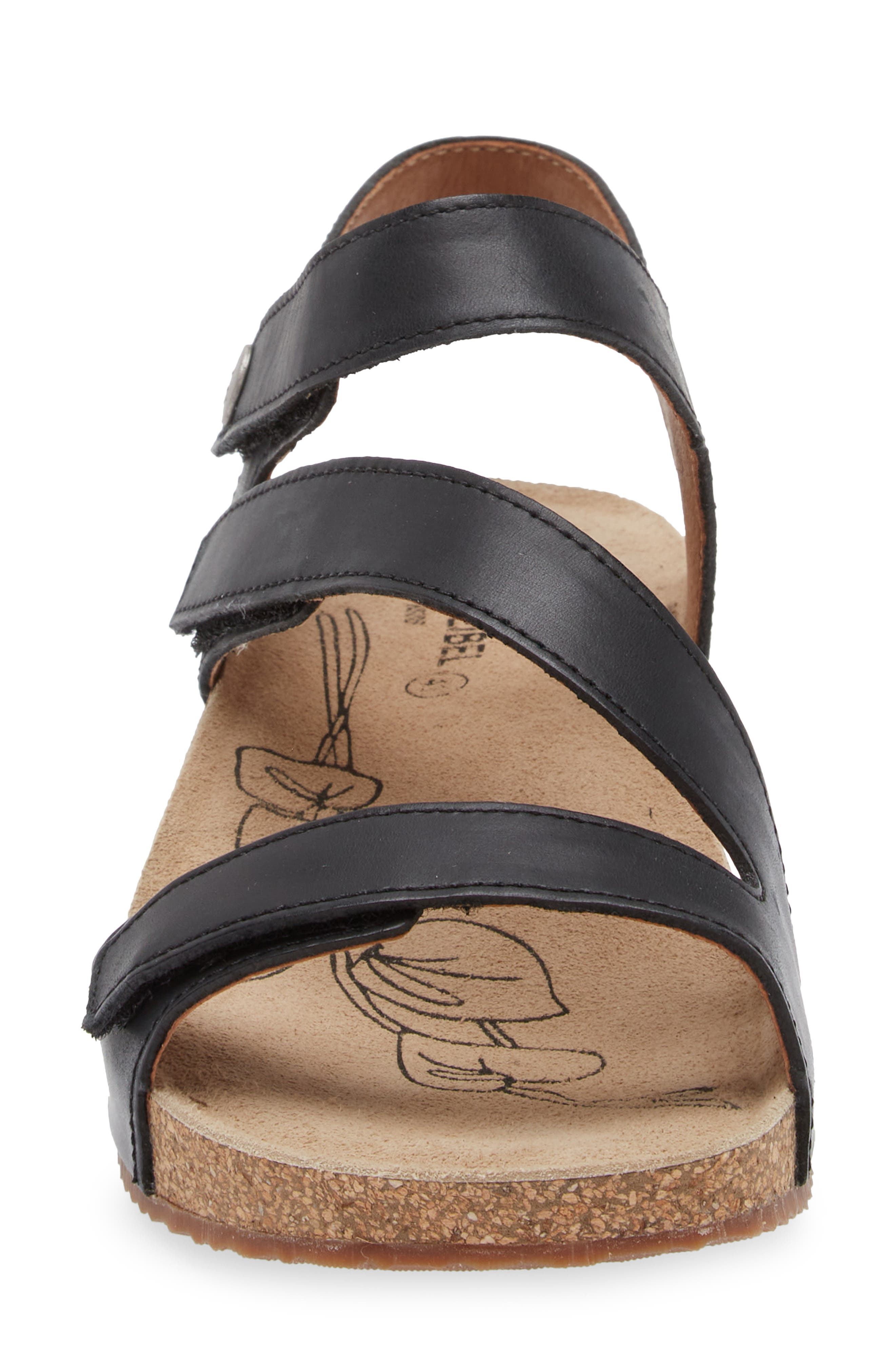 Josef Seibel Tonga 25 Sandal, Alternate, color, Black