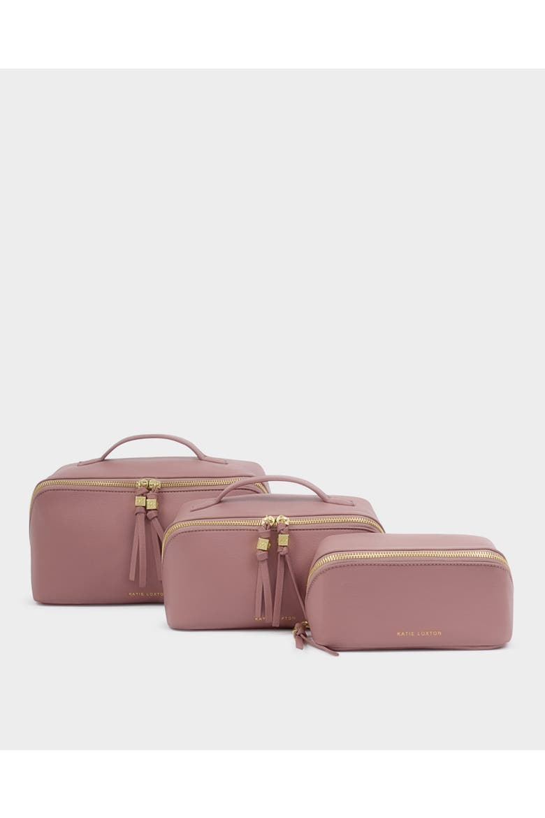 Soho Medium Makeup And Toiletry Bag in Deep Rose, Alternate, color, Deep Rose