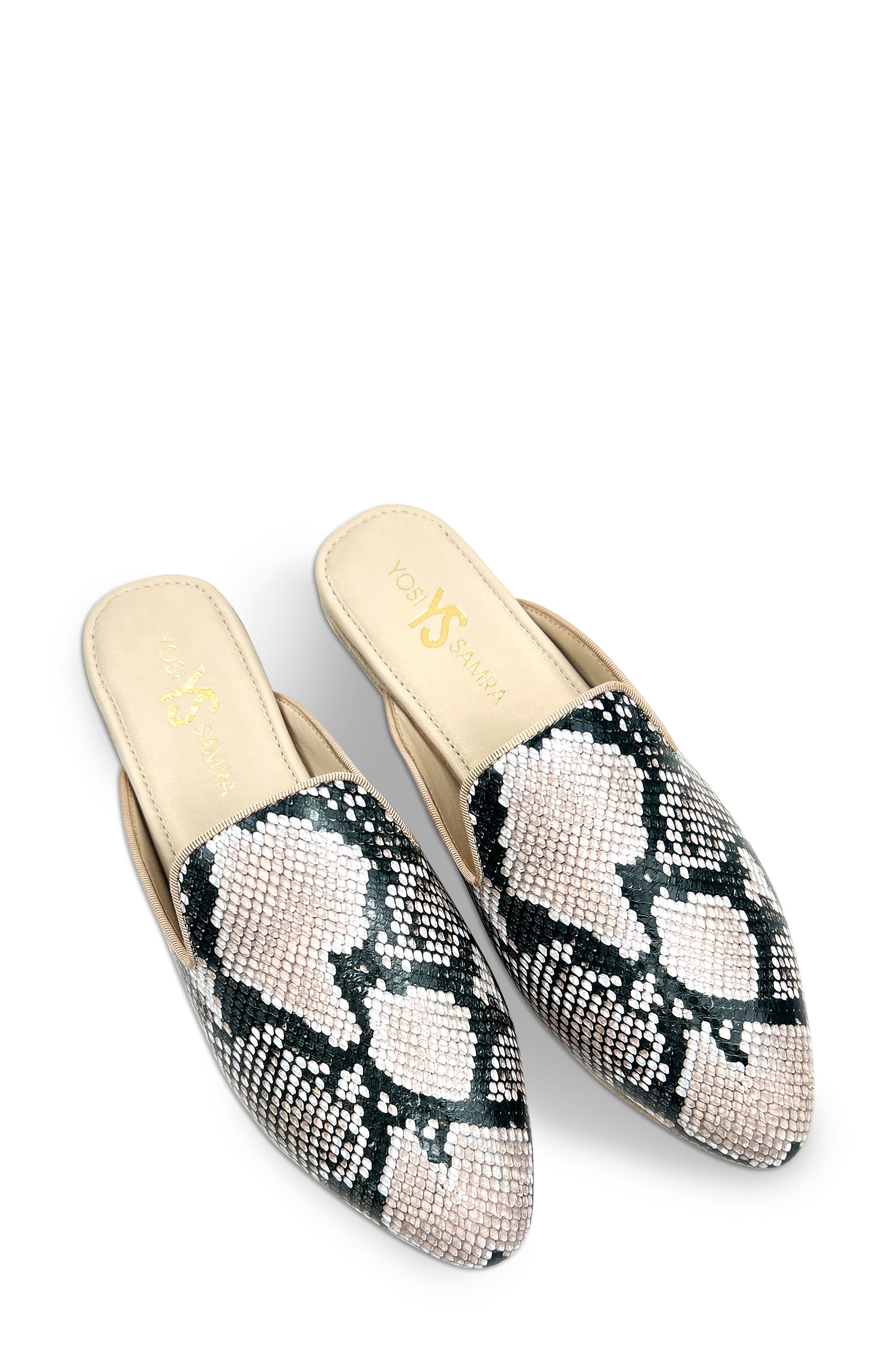 Vidi Snake Embossed Mule, Main, color, NATURAL SNAKE